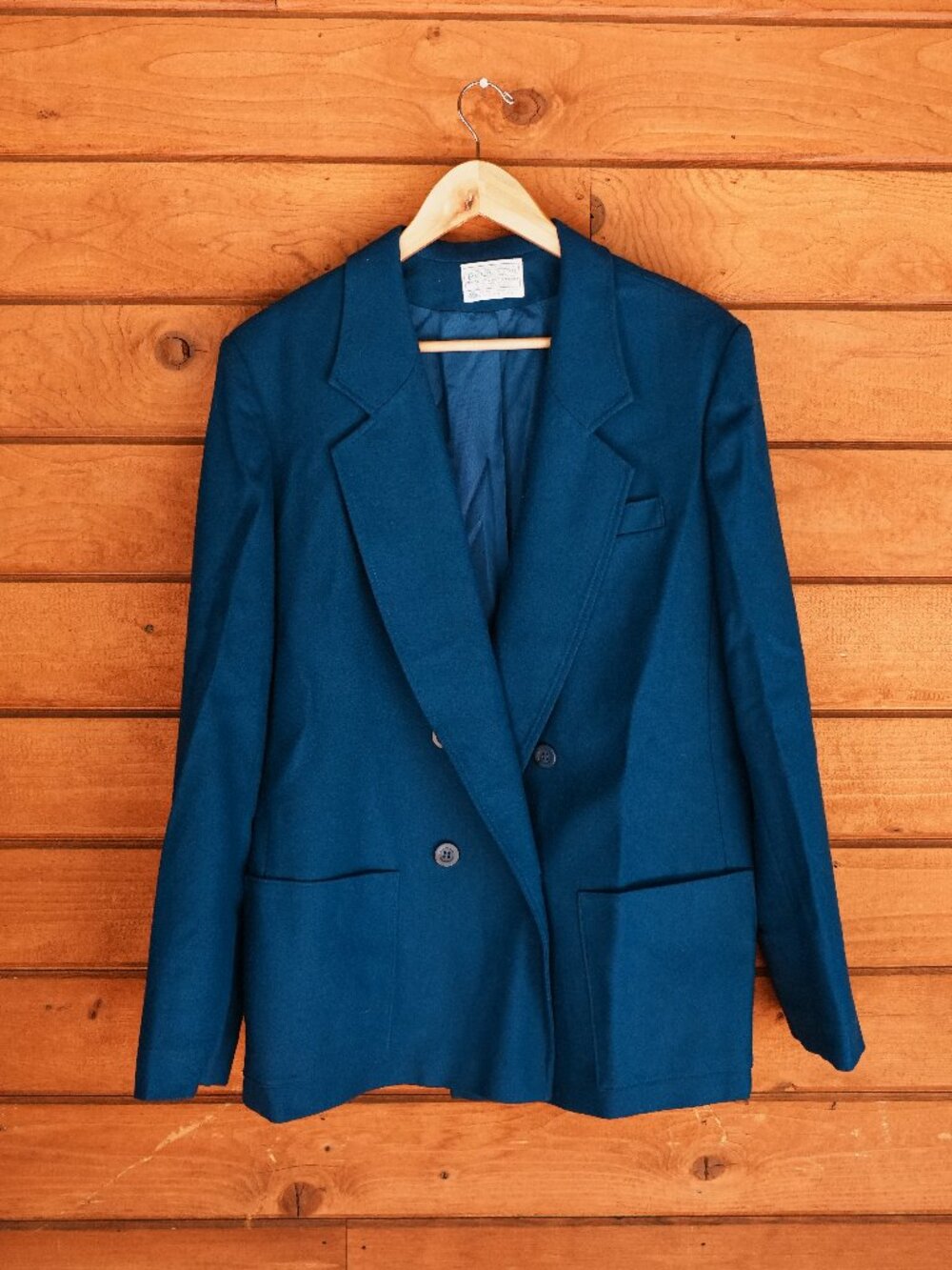 Pendleton Blue Virgin Wool Blazer